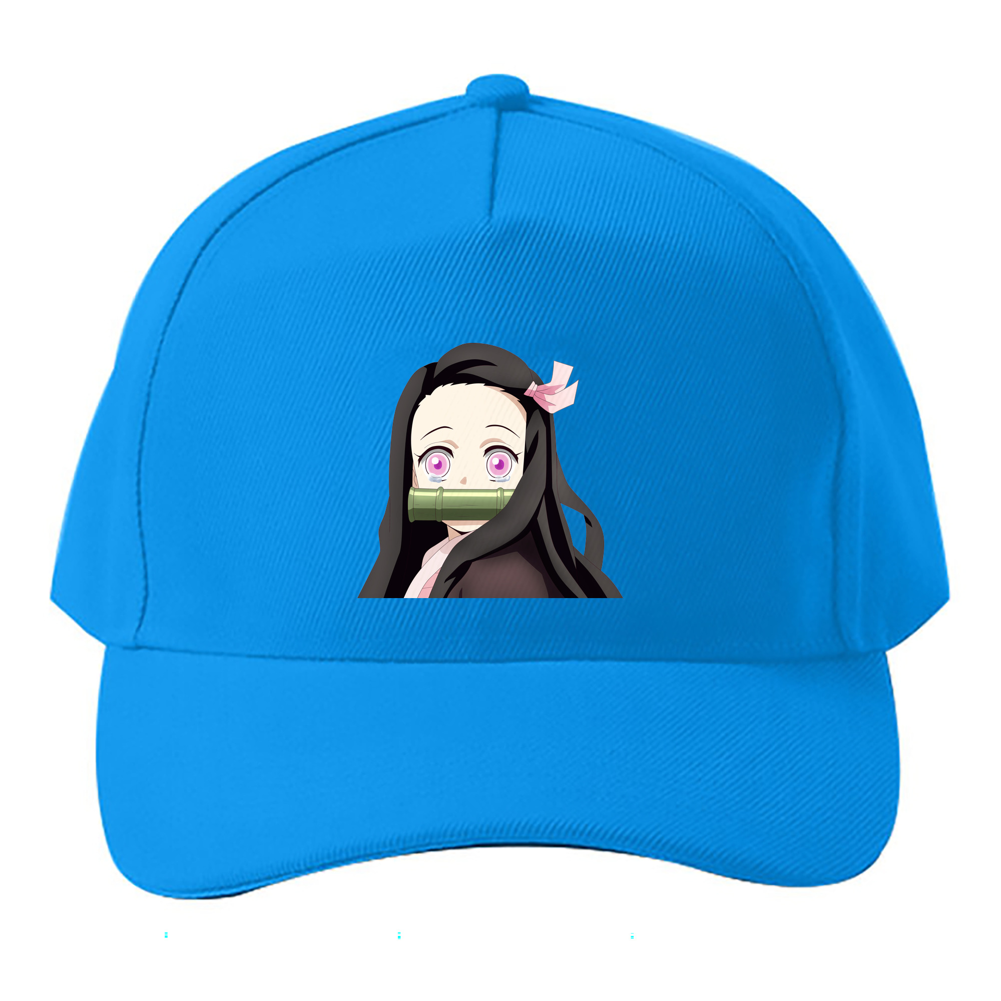 （画像用） 鬼滅の刃（きめつのやいば）竈門 禰󠄀豆子／かまど ねずこ Kamado Nezuko ベースボールキャップ 綿100％ 男女兼用 帽子 スポーツ